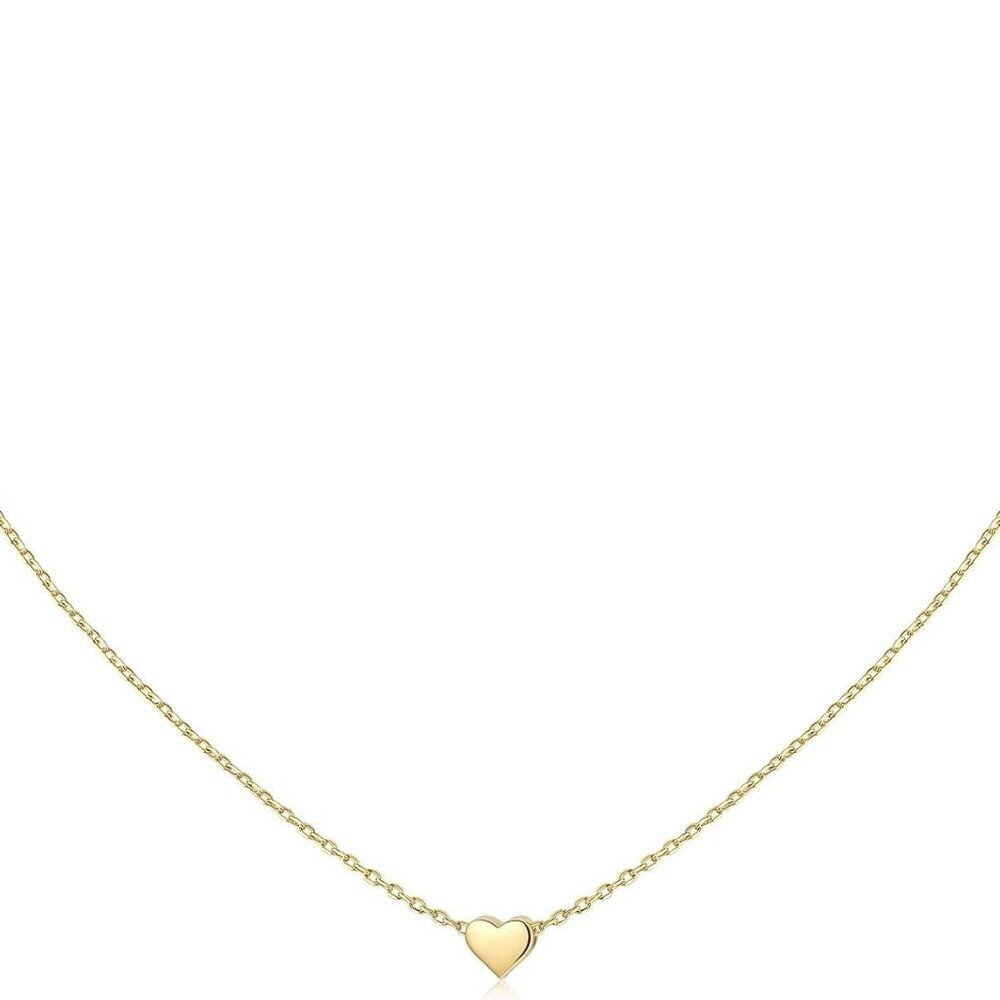 Personalized 925 Sterling Silver Dainty Small Heart/Star/Moon/Dot/Triangle Penda
